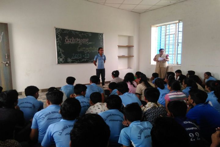 G S Jangid Memorial School-Extemporate