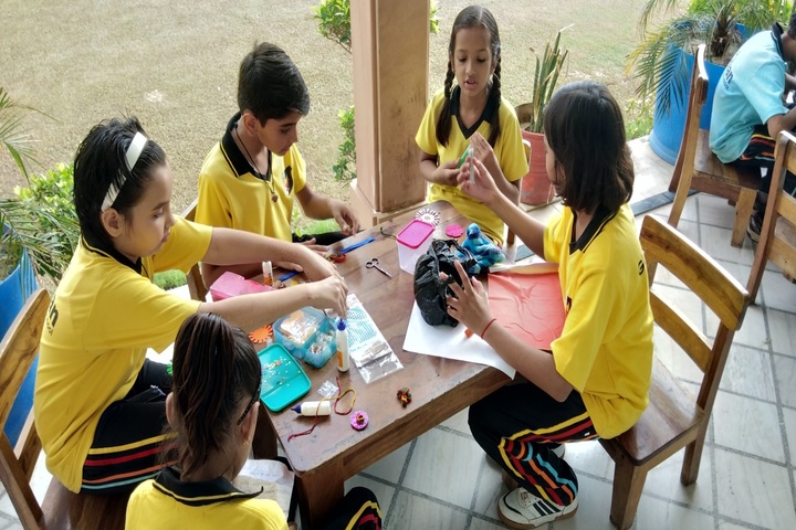 Global Indian International School-Rakhi Making
