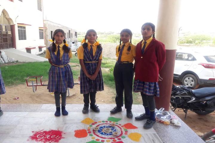 Global International School- Rangoli Competition
