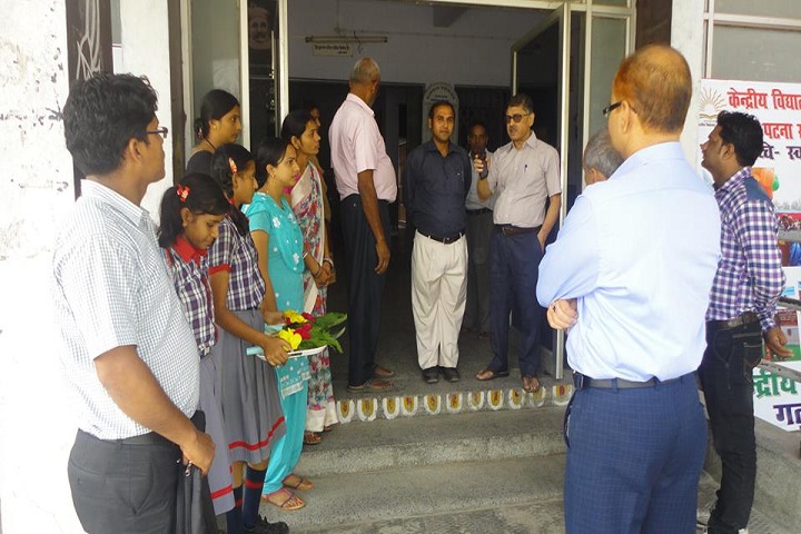 Kendriya Vidyalaya-Welcoming The Chief Guest