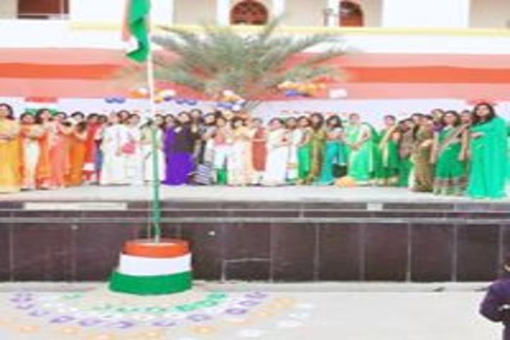 Noble International School-Flag hoisting