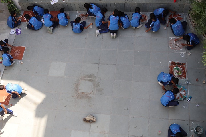 Pioneer Public School-Rangoli Competition