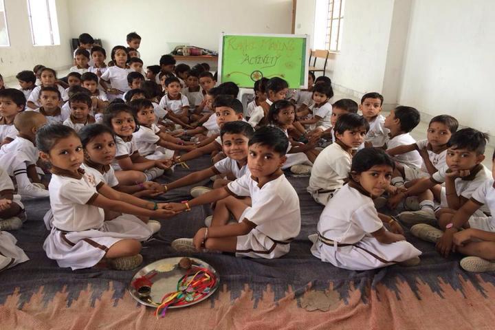 Sawai Man Singh International School-Rakhi Making