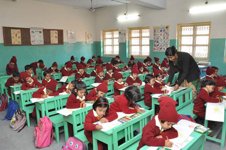 Sophia Secondary School-Classroom with teacher