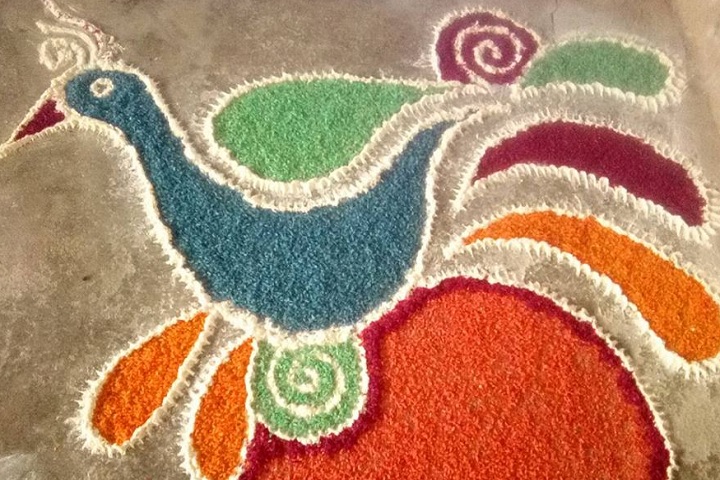 Mahadeo Shankar Lal Kataruka Saraswati Vidya Mandir-Rangoli Competition