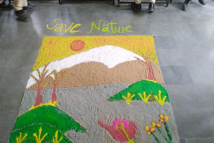 Manava Bharati Heritage School-Rangoli Competition