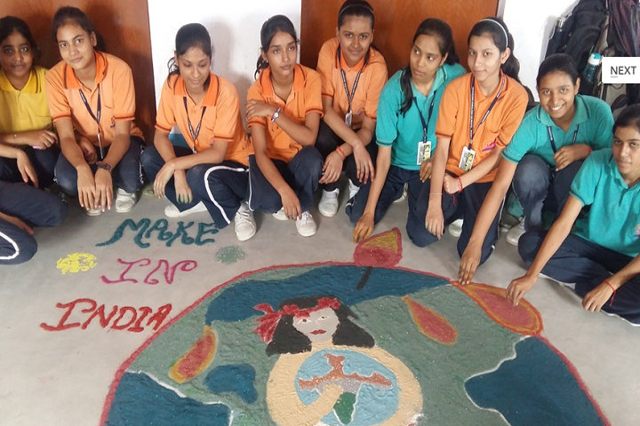 Modern English School-Rangoli Celebration
