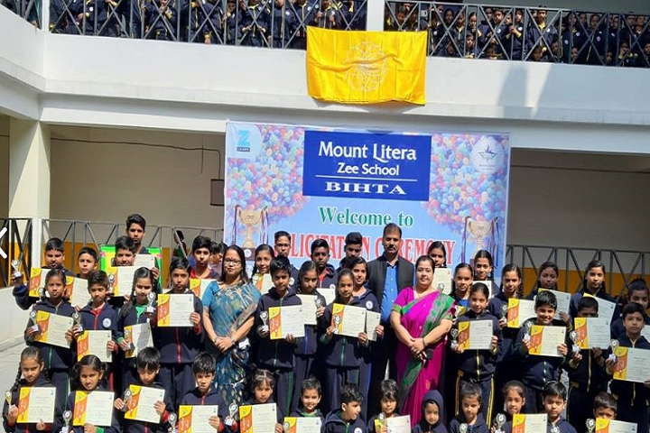 Mount Litera Zee School Bihta- Certificates Distributing