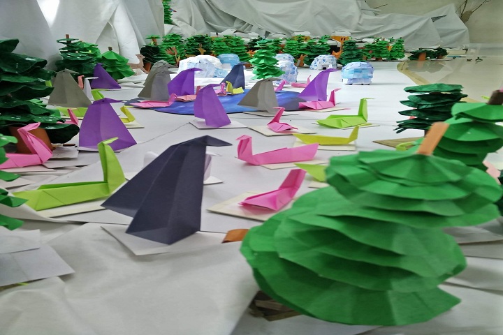 B V bhavans rajaji vidyashram-Art And Craft Exhibition