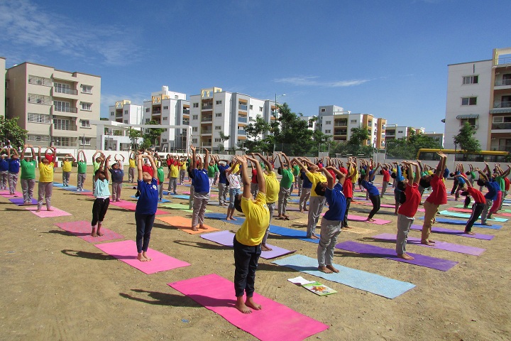 B V M Global Bollineni Hill Side-International Yoga Day