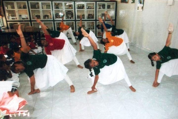 Bharath Senior Secondary School-Yoga Day