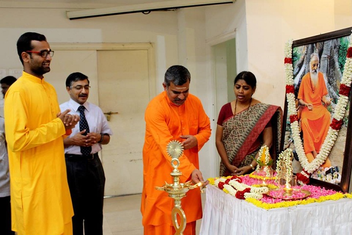Chinmaya International Residential School-Lighting the lamp