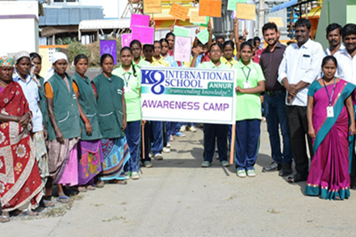 K G International School-Swachh Bharath Activity