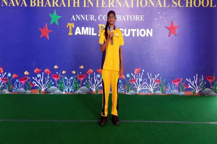 Nava Bharath International School-Elocution Competition