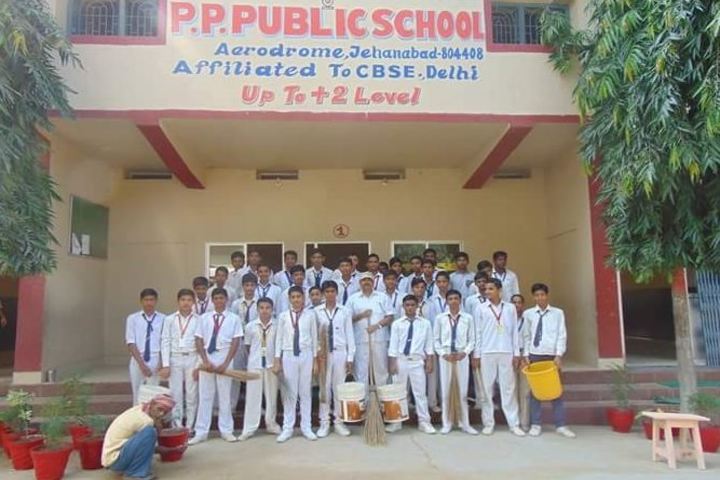 Pratibha Punj Public School-Cleaning Campaign