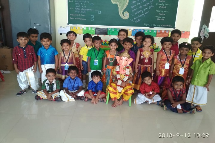 sri chaitanya techno school-vinayaka chaviti celebrations