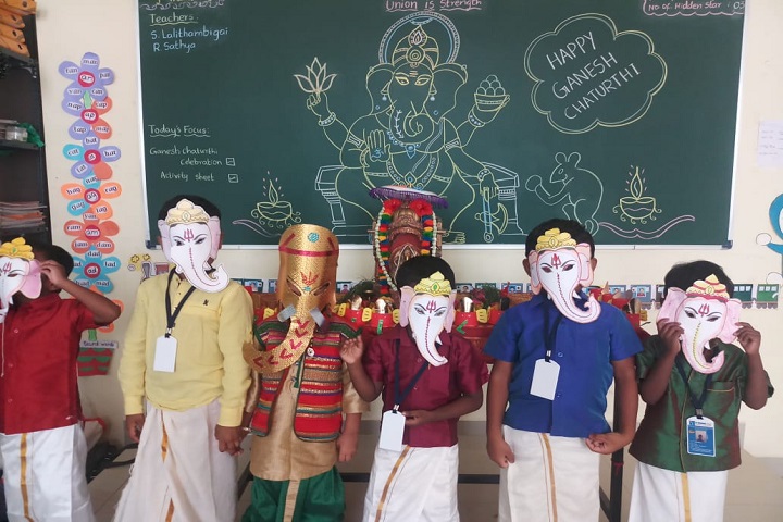 sri chaitanya techno school-vinayaka chaviti celebrations1