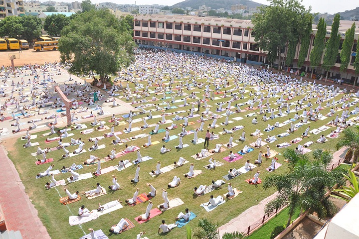 D A V Public School-Yoga Day