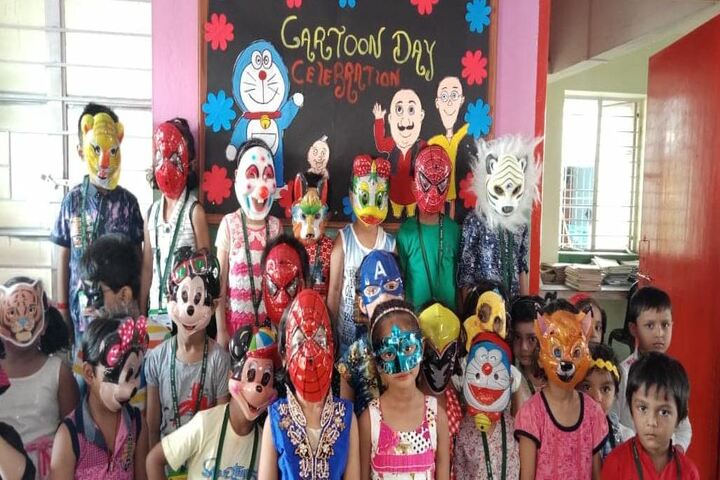 Raza International Girls School-Cartoon Day