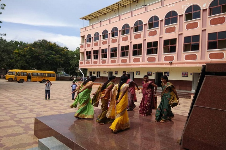 Saritha Vidya Niketan-staff dance activity