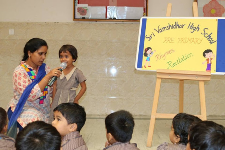 Sri Vamshidhar High School-Rhyms Reciation