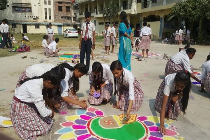 S K Mother International School-Rangoli