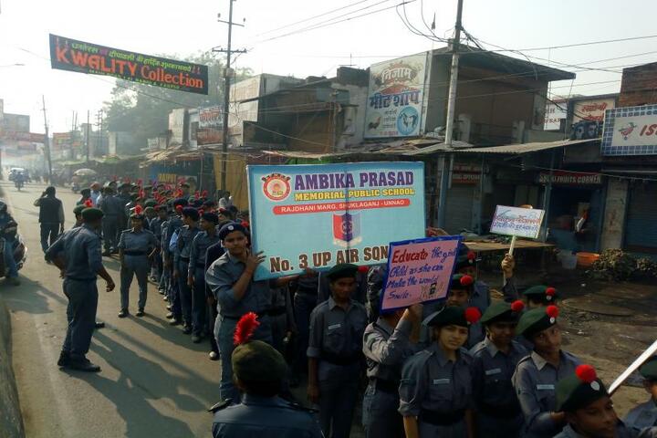 Ambika Prasad Memorial Public School - Rally To Educate The Girl Child