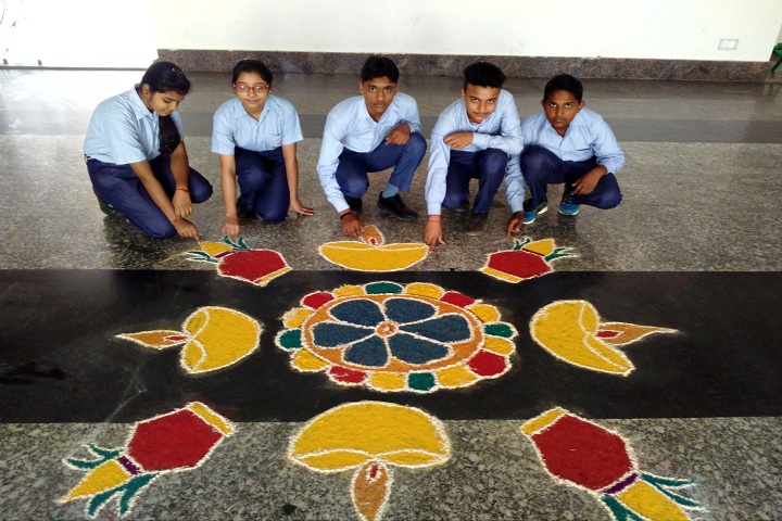 Ambition International School-Rangoli Event