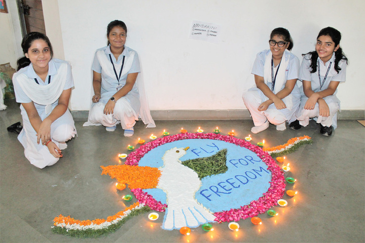 Amity International School - Rangoli Competition