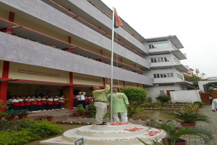 Amrit Public School-Flag Hoisting