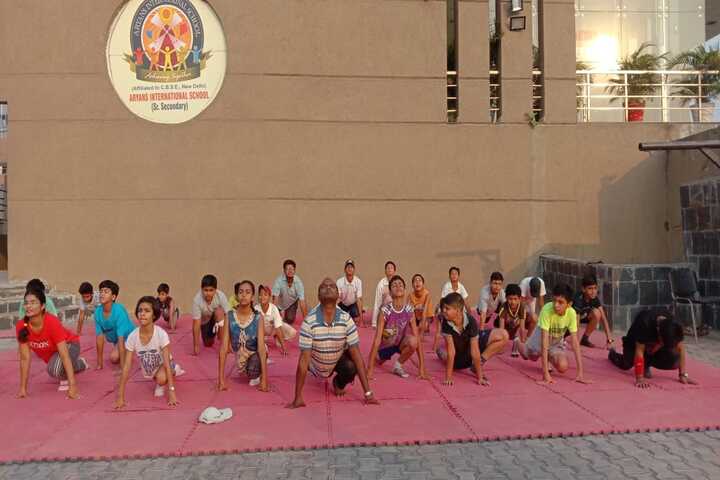 Aryans International School-Yoga Day