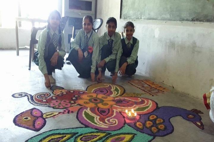 Aryavrat Academy-Rangoli Event