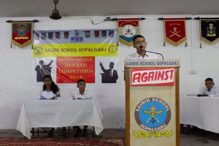 Sainik School-Inter House English Debate