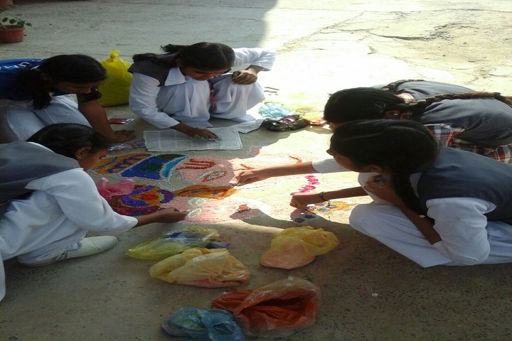 Columbus International School-Rangoli Competition