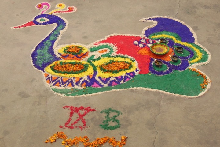 D A V Public School-Rangoli1