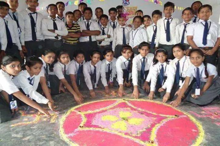 D R S S Modern Public School-Rangoli