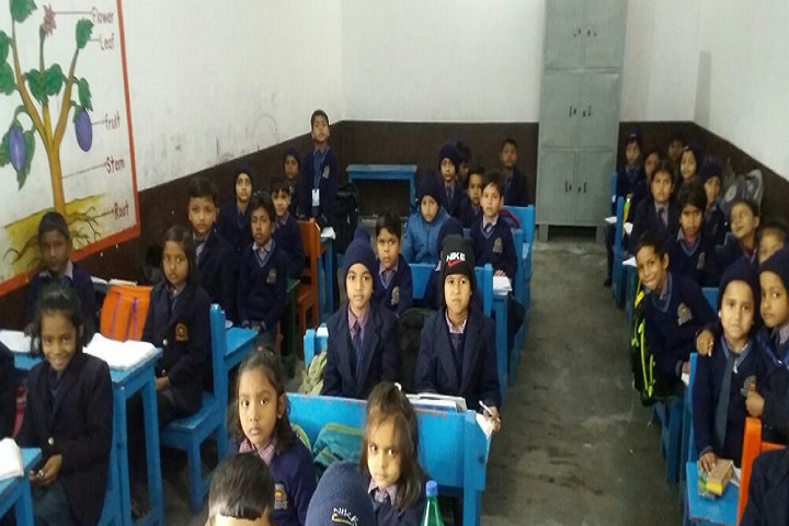 Divya International School-Classroom junior with students