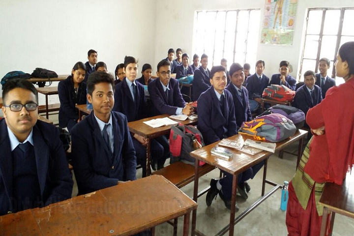 Divya International School-Classroom with teacher