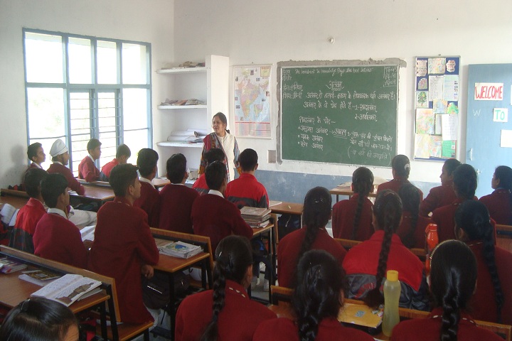 Doons Pride Public School-Classroom with teacher