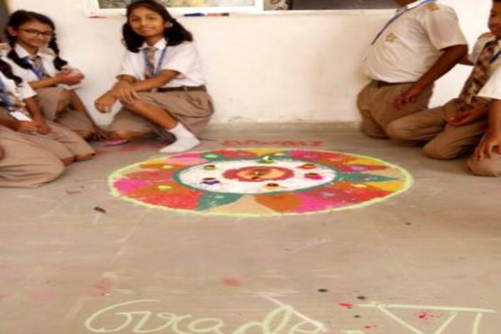 Shemford Futuristic School-Rangoli