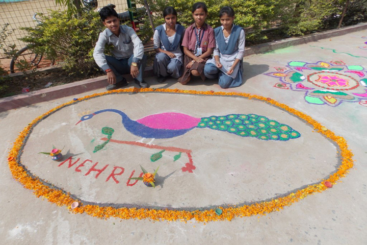 Shivam Convent-Rangoli Competition
