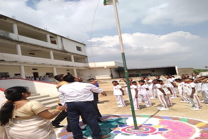 G B International School-Flag Hoisting