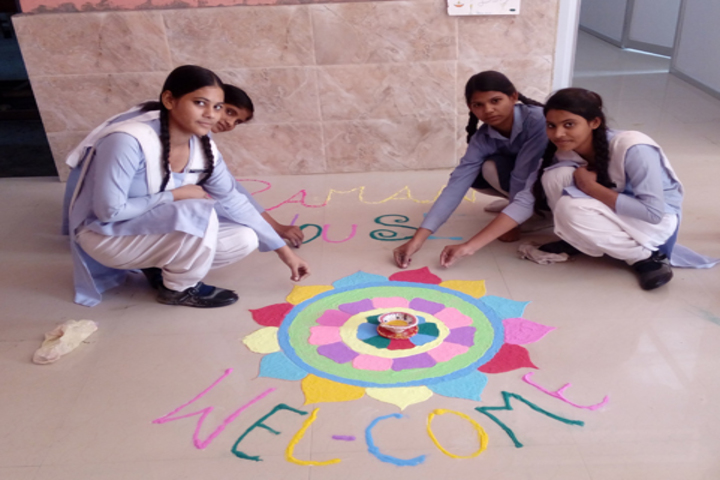 Genius Public School-Rangoli