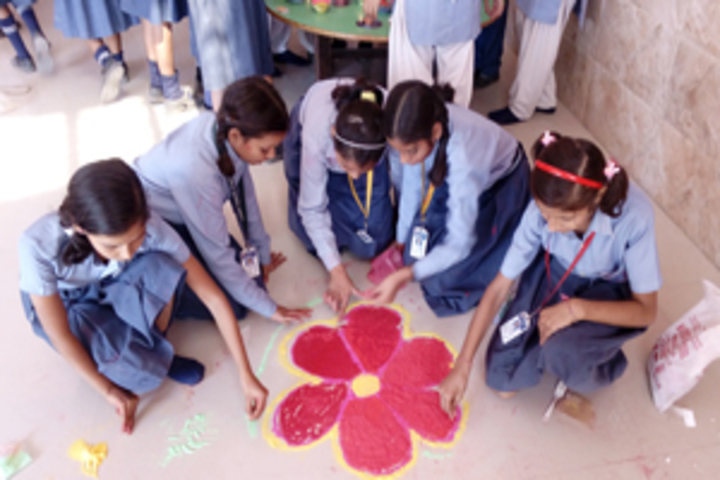 Genius Public School-Rangoli