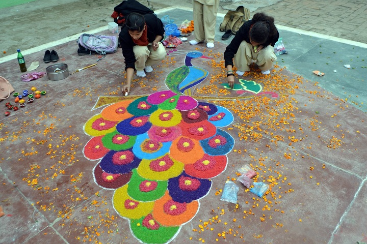St Gabriels Convent School-Rangoli Competiton