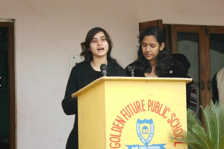 Golden Future Public School-Speech
