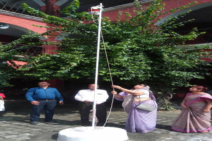 Gorakhpur Public School-Flag Hoisting