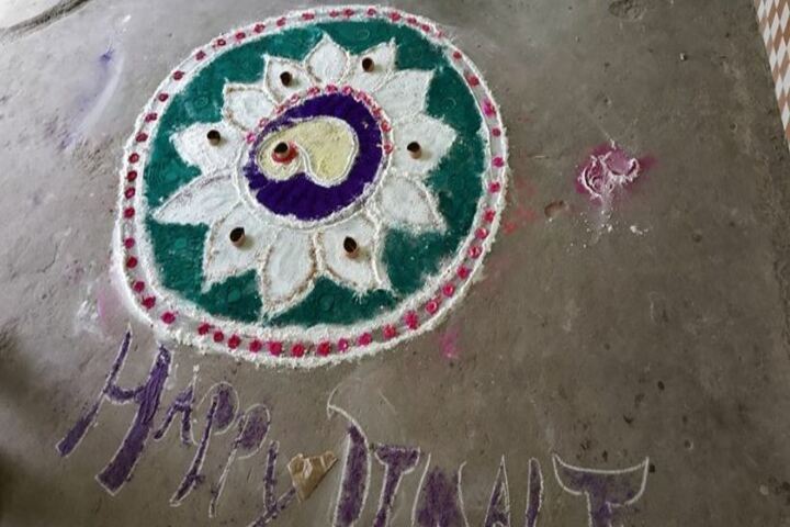 Shri Rani Saraswati Vidya Mandir-Rangoli