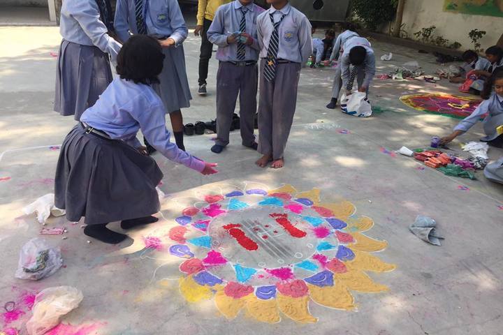 St Pauls School-Rangoli Competition