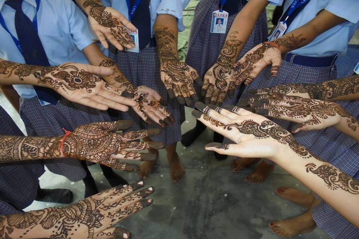 Little Flower Convent School-Mehandi-Competition